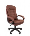 Кресло офисное CHAIRMAN 795 LT, экокожа коричневая