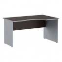 Стол компьютерный СА-1 правый, ВЕНГЕ-МЕТАЛЛИК. Размеры ДxШxГ: 1600х900х755 мм