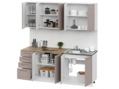 Кухня "Милена" 2,0м (макиато) 2000×2100×600