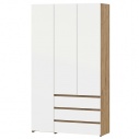 Шкаф 3-х ств. Некст 1 дуб золотой/белый (ШхВхГ): 1201х2100х460 мм