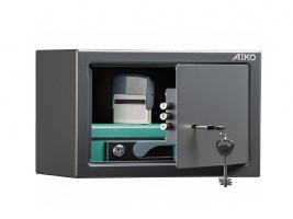 Мебельный СЕЙФ AIKO Т-200 KL, размеры офисного сейфа (ВхШхГ): 200x310x200 мм