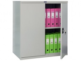 Офисный шкаф CB 13  может устанавливаться на архивный шкаф CB 14 как антресоль, размеры (ВхШхГ): 930x850x500 мм