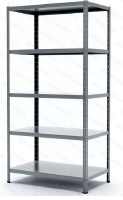 Металлический стеллаж для склада – складской, офисный, архивный  2200x1200x400,  5 полок