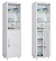 Шкаф медицинский МД 1 1657/SG. ВхШхГ, мм: 1655x570x320  Вес, кг: 29