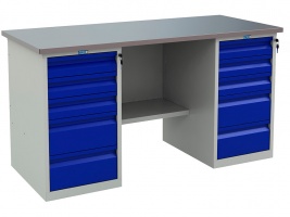 Верстак PROFI W (№604) WT160.WD5.WD5.000  ВхШхГ, мм: 866x1600x700