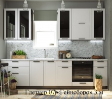 Кухня Глетчер 07 «Гейсборо» 2360 х3000х600 мм. 