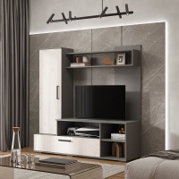 Гостиная "Евро 2" венге/лоредо. 1500×1520×440 (ш×в×г)