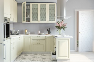 Кухонный гарнитур "НИЦЦА". Дуб кремовый.